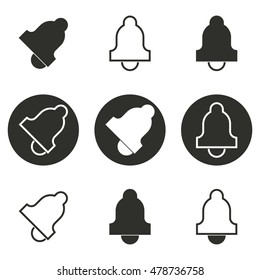 Vector illustration on the theme bell icons