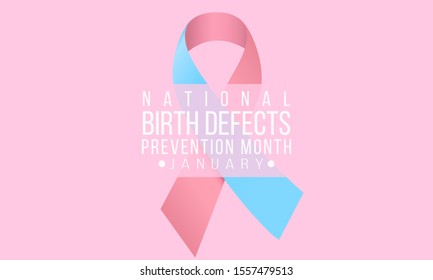 Vector illustration on the theme of Birth Defects Prevention month of January.