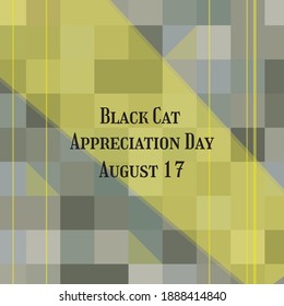 Vector illustration on the theme of Black Cat Appreciation Day