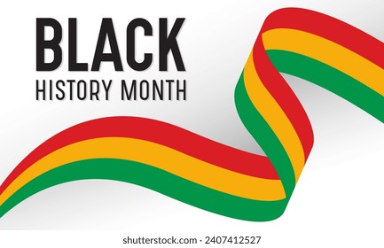 Vector illustration on the theme of black history month is an annual celebration of february in usa and canada, october in uk. African american history or black history month banner design.