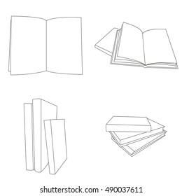 Vector illustration on the theme book