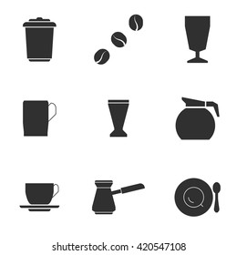 Vector illustration on the theme a cafe
