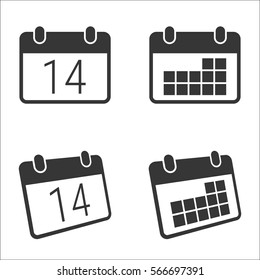 Vector illustration on the theme calendar