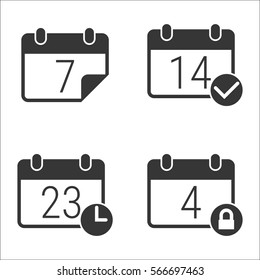 Vector illustration on the theme calendar