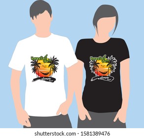Vector illustration on the theme of California, marijuana and reggae music. Grunge background. Typography, t-shirt graphics, print, poster, banner, flyer, postcard