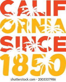 Ilustración de vectores sobre el tema de California, la marihuana y el reggae