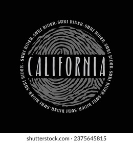 Vector illustration on the theme of California. t-shirt graphics, poster, banner, flyer, print and postcard