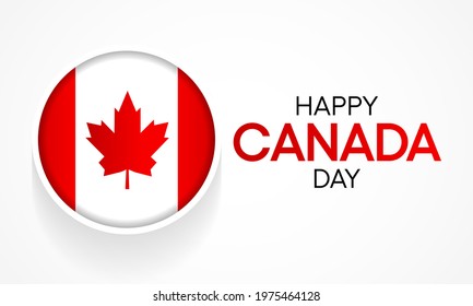 Vector illustration on the theme of Canada day observed every year on July 1st. 