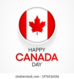 Vector illustration on the theme of Canada day observed every year on July 1st. 