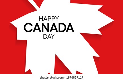 Vector illustration on the theme of Canada day observed every year on July 1st. 