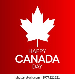 Vector illustration on the theme of Canada day observed every year on July 1st. 