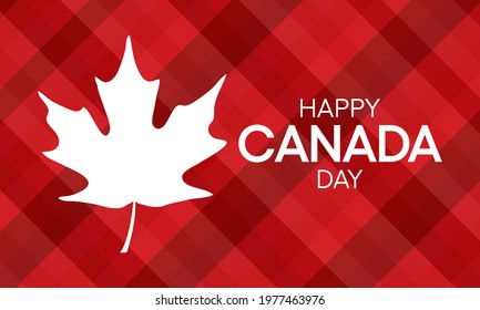 Vector illustration on the theme of Canada day observed every year on July 1st. 