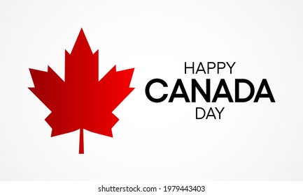 Vector illustration on the theme of Canada day observed every year on July 1st. 