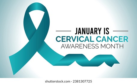 Vector illustration on the theme of Cervical Cancer awareness month observed each year during January.banner, Holiday, poster, card and background design.