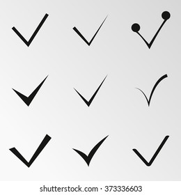 Vector illustration on the theme Check