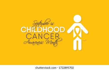 Vector illustration on the theme of Childhood Cancer awareness month observed each year during September.