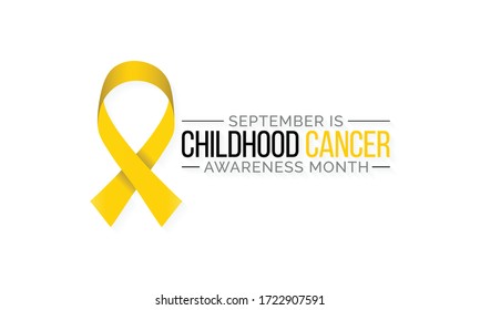 Vector illustration on the theme of Childhood Cancer awareness month observed each year during September.