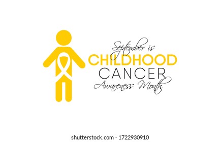 Vector illustration on the theme of Childhood Cancer awareness month observed each year during September.