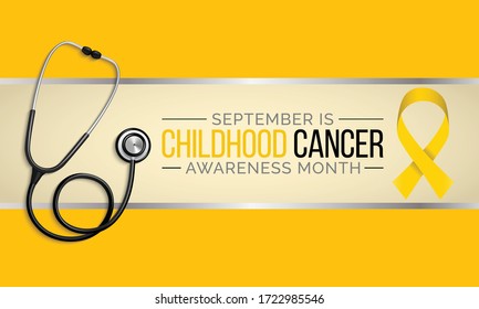 Vector illustration on the theme of Childhood Cancer awareness month observed each year during September.