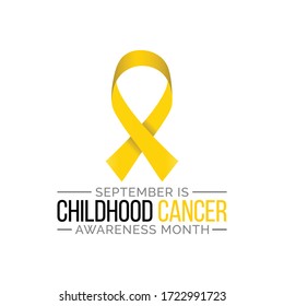 Vector illustration on the theme of Childhood Cancer awareness month observed each year during September.