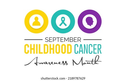 Vector illustration on the theme of Childhood Cancer awareness month observed each year during September.