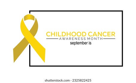 Vector illustration on the theme of Childhood Cancer awareness month. banner design template Vector illustration background design.