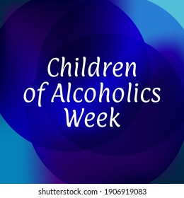 Vektorgrafik zum Thema 
Kinder der Alcoholics Week
