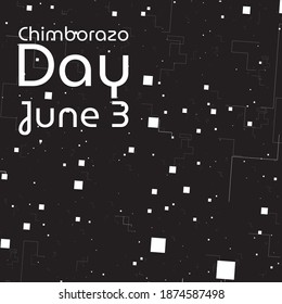 Vector illustration on the theme of Chimborazo Day