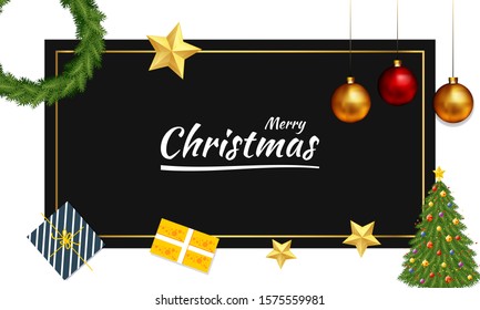 Vector illustration on the theme of Christmas day on December 25th