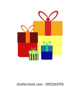 ilustración vectorial sobre el tema de la Navidad    premio regalo de regalo