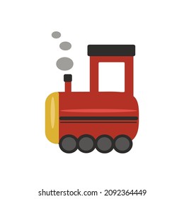 vector illustration on the theme of Christmas  children's toy train 