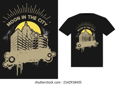 Vector illustration on the theme of  City, Brooklyn. t-shirt graphics, poster, print, 