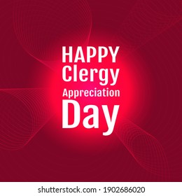 Vector illustration on the theme of Clergy Appreciation Day 