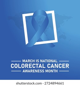 Vector illustration on the theme of Colorectal Cancer awareness month. It is a type of cancer that begins in the large intestine. The colon is the final part of the digestive tract.	