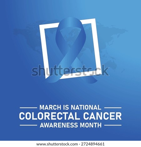 Vector illustration on the theme of Colorectal Cancer awareness month. It is a type of cancer that begins in the large intestine. The colon is the final part of the digestive tract.	