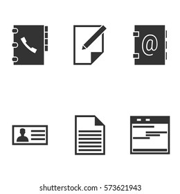 Vector illustration on the theme contacts