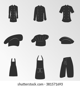 Vector illustration on the theme Cook uniform