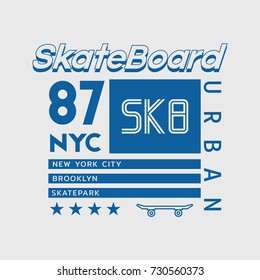 Vector illustration on the theme of denim, raw and jeans in New York City. Typography, t-shirt graphics, print, poster, banner, flyer, postcard