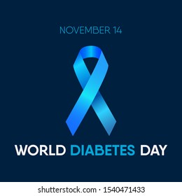 Vector illustration on the theme of Diabetes day on November 14th.