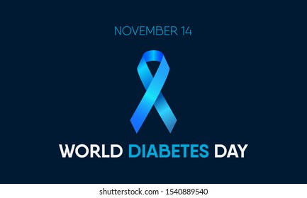 Vector illustration on the theme of Diabetes day on November 14th.
