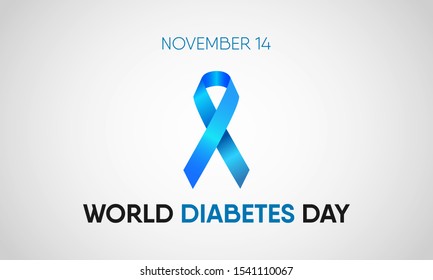 Vector illustration on the theme of Diabetes day on November 14th.