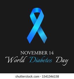 Vector illustration on the theme of Diabetes day on November 14th.