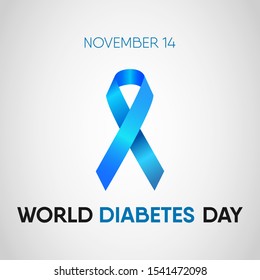Vector illustration on the theme of Diabetes day on November 14th.