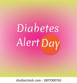 Vector illustration on the theme of Diabetes Alert Day