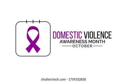 Vector illustration on the theme of Domestic Violence awareness month observed each year during October.