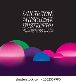 Vector Illustration On The Theme Of Duchenne Muscular Dystrophy Awareness Week