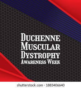 Vector Illustration On The Theme Of Duchenne Muscular Dystrophy Awareness Week