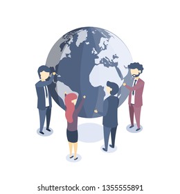 Vector Illustration on the theme Earth Day.