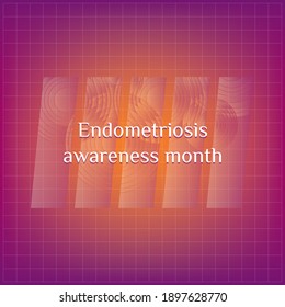 Vector illustration on the theme of  Endometriosis awareness month