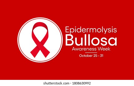 Vektorgrafik zum Thema Epidermolysis Bullosa Sensibilisierungswoche beobachtet jedes Jahr vom 25. bis 31. Oktober.